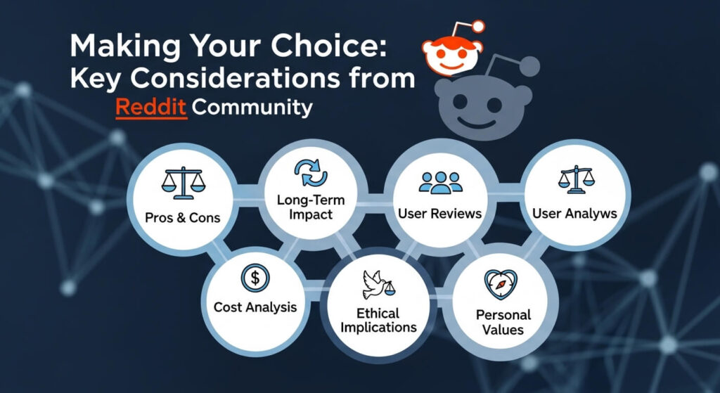Making Your Choice Key Considerations from the Reddit Community