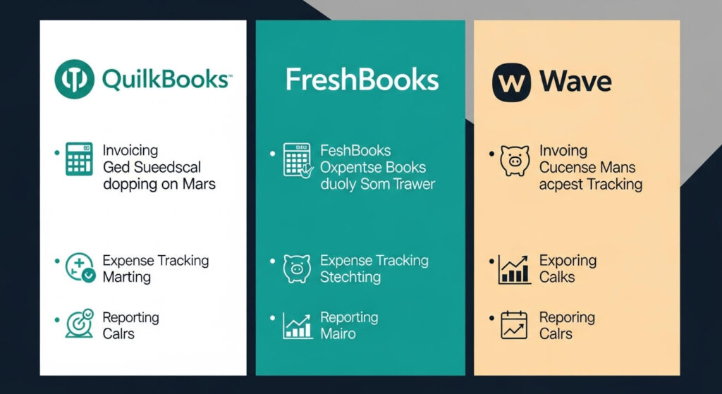 Overview of QuickBooks, FreshBooks, and Wave