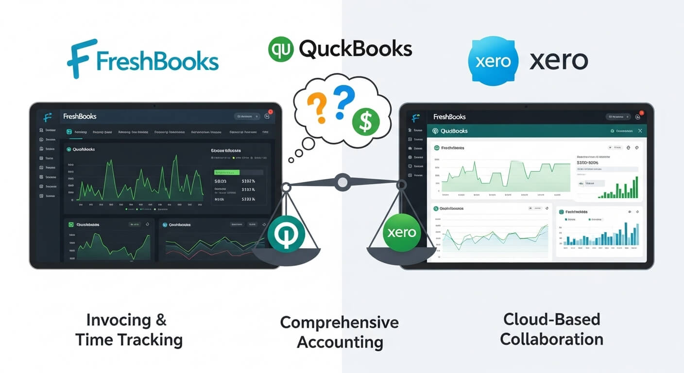 freshbooks vs quickbooks And xero